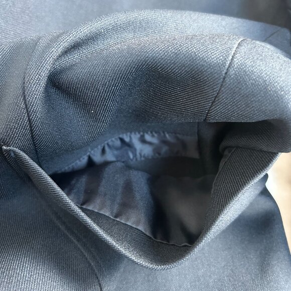 Uniqlo U Navy Mens Tailored Jacket Small Two-Button Pockets Lined Navy New $99 - Picture 5 of 8